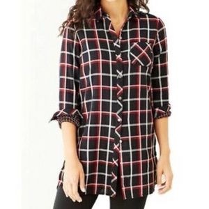 NWT J. Jill Tunic Button Up Shirt